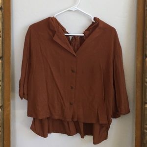 W-closet oversized button-up